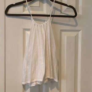White hollister crop top